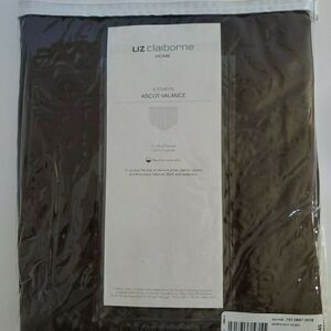 Liz Claiborne Kathryn Rounded Ascot Valance  Brown